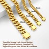 High Qulaity 12mm Gold Cuban Link Chain 18K Gold Filled