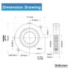 GDSTIME USB Speed Control Fans, 75mm x 15mm 5V DC