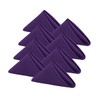 Purple Cloth Napkins, Set of 8,Washable,Iron Free (Violet)
