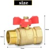 Noosverl Ball Valve 1 Inch, Water Stopcock 1 Inch with