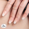 Dashing Diva Magic Press Creamy Blush Nail Tips, Nude Beige, 2 Pieces / 데싱디바 매직프레스 크리미 블러쉬 네일팁, 누드베이지, 2개