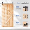 EaseLife 8 FT Sliding Barn Door Track and Handle Hardware