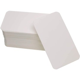 Penta Angel Small Blank Kraft Paper Cards 120 Pieces Mini Gift Notes Message Business Greeting Cards DIY Gift Tags Label Vocabulary Word Graffiti Scrapbooking Flash Cards(White)