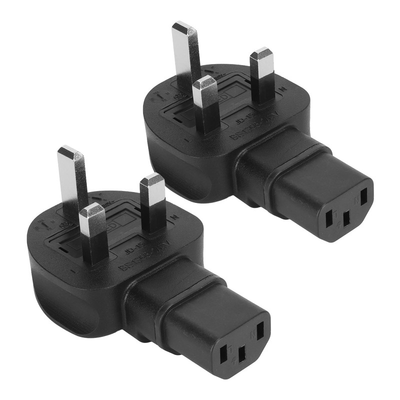 2Pcs to IEC320 C13 Power Adapter Power Cord Adapter Connector