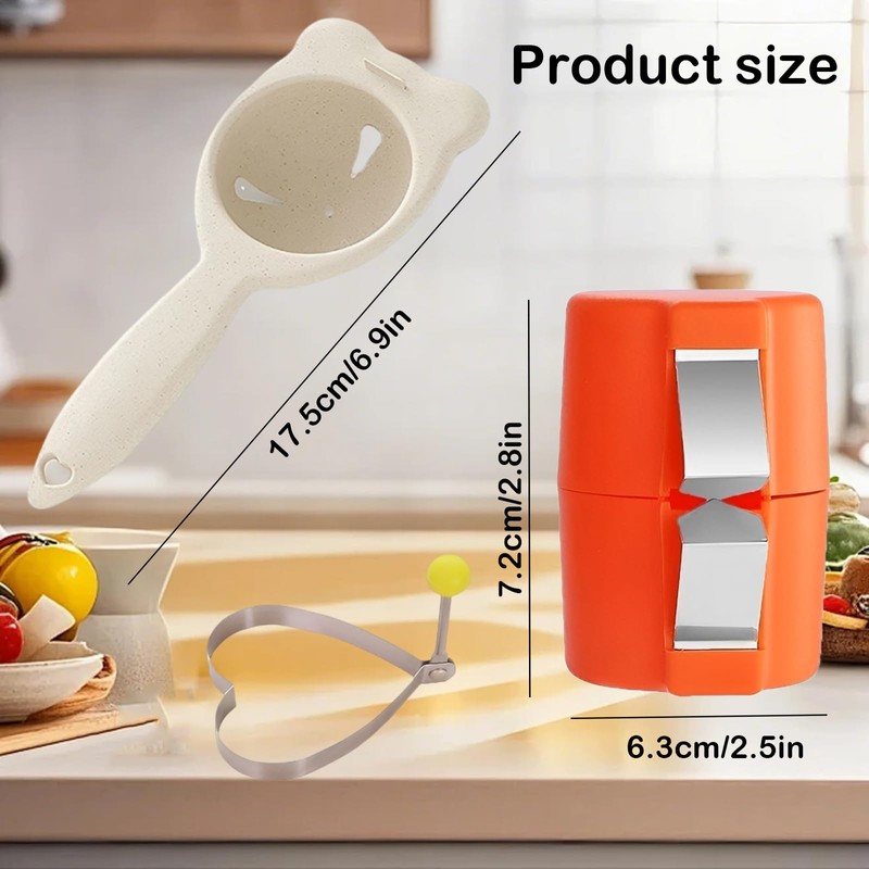 5pcs Egg Shell Opener and Cracker Tool, Stainless Steel Egg