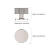 Amerdeco 4 Pack Brushed Satin Nickel Cabinet Knobs Single Hole