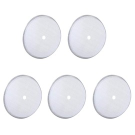 Even Surface Silver Coffee Mesh Filter, Interwoven Mesh Screen French Press Filter, 8cm Diam. Round Filtre for a Mellow Coffee Coffee Lovers, Coffee Shop