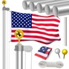 Flag Poles for Outside House Inground, 20ft Heavy Duty 13