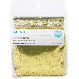 We R Memory Keepers Glitter Spin It-10 oz-Chunky-Gold