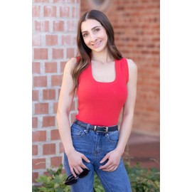 CANDOR AND CLASS Leather Ratchet Belt for Women, Trim to Fit 18"- 44" Waist, Automatic Slide Buckle, No Holes, Gift Box (W723 Gunmetal/Navy 25mm width, Small)