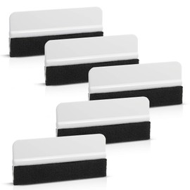 EHDIS 5 Piece Squeegee Set for Wrapping, Felt Squeegee for Wrap, Squeegee with Felt Edge, Foiling Squeegee, Car Wrapping Tool
