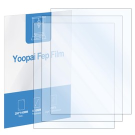 YOOPAI 3PCS FEP Film 200 x 140 x 0.15mm, Release Liner Films for Elegoo Mars 2 Pro/Mars 3/Anycubic Photon/Photon S/Photon M3/Mono 4K/CL-60/LD-002H/LD-002R LCD SLA DLP 3D Printer