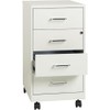 LYS 26-1/2" Mobile Storage Cabinet - 4-Drawer, White