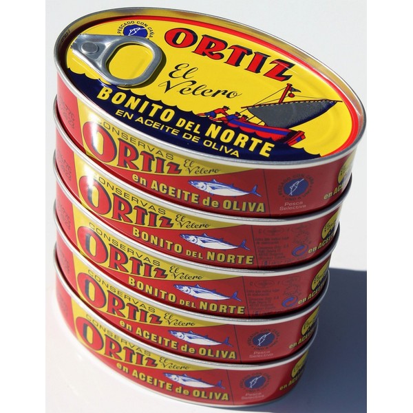 Ortiz White Tuna in Olive Oil 112 gr. (Pack of 5)