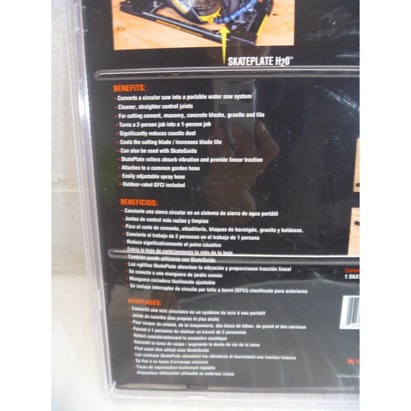 CIRCSAW TECHNOLOGIES LLC SkatePlate attachment Portable Water Saw Kit Convert