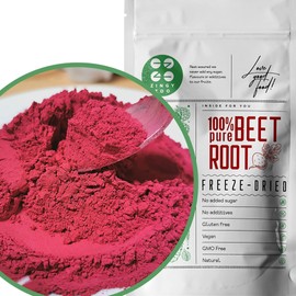 Gefriergetrocknet Rote Beete Pulver | 100% Natürliche Pure Raw Beetroot Powder | Gemüsepulver | Vegan Gefriergetrocknete Früchte Pulver | Rote Lebensmittelfarbe Rot | Freeze Dried Powder ZingyZoo