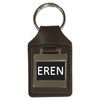 Leather Keyring Birthday Name Optional Engraving - Eren