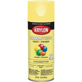Krylon (6)-Krylon ColorMaxx 12 Oz. Gloss Spray Paint, Bright Idea Model: K05507007