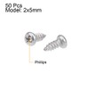 sourcing map Self-Tapping Screws Phillips Head 316 Stainless Steel Connection