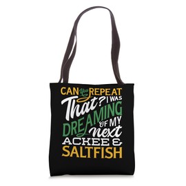 Ackee & Saltfish Eating Jamaican Traditional Food Tote Bag