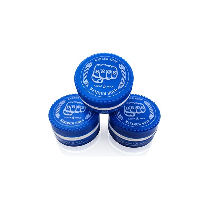 3 x Aqua Wax Barber Shop Bros Hair Wax (Red)