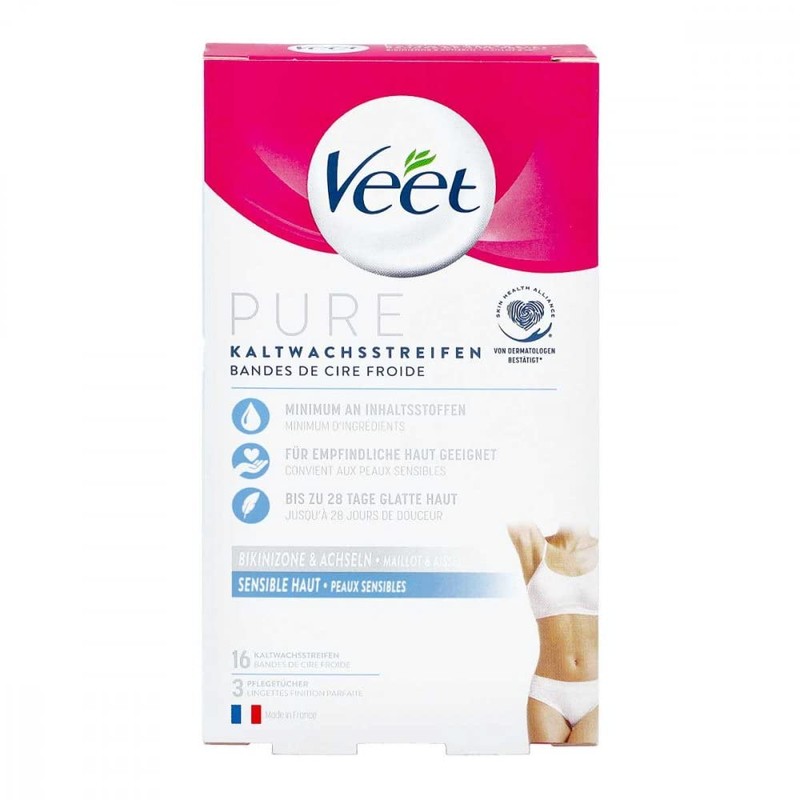 VEET Cold Wax Stripes Bikini Zone & Armpits Pack of