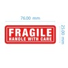 Wrayson Fragile Labels - Handle with Care - Semi Gloss