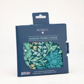 Blue Badge Co Disabled Parking Permit Wallet in William Morris Mallow Teal, Hologram-Safe UK Made Wallet, Disabled Parking Permit Cover Holder Includes Timer Clock, Disabled Badge Holder for Car