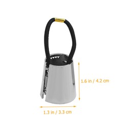 PACKOVE 2pcs Metal Ponytail Holders Elegant Hair Bands for Women Elastic Hair Ties for Daily Use and Parties Silver Gold