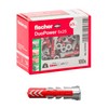 Fischer 537639 Dowel DUOPOWER, Grey/Red, 5 X 25 mm, Pack