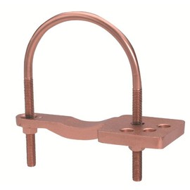 Burndy GAR3904 Ground Connector, 4-4/0 AWG Cable Range, 2-1/2" - 3-1/2" IPS Size, 2.88" - 4.00" O.D. Range, 6" Width, 6.5" Height,