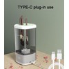Electric Makeup Brush Cleaner and Dryer Machine, Automatic Spinning Brush
