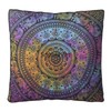 Sophia Art Indian Multi Elephant Mandala Floor Pillow Square Ottoman