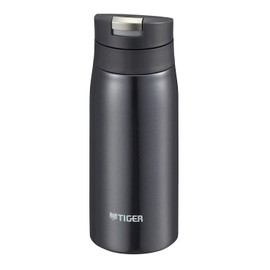 Tiger Water Bottle, 11.8 fl oz (350 ml), Sahara Mug, Stainless Steel Bottle, One-Touch Lightweight, Lamp Black MCX-A351KL