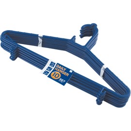 Kokubo 1563 "Convenient Bulk Purchase" Daily Hangers Set of 10 Navy