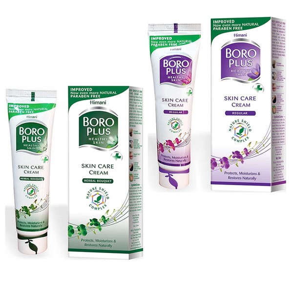 Boro Plus Care Cream Regular + Herbal Bouquet Cream Skin Care Hand Care