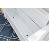 Linon Cynthia White Storage Bench with Flip-Top Lid and Hidden