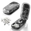 WAVATA Tablettenteiler, Tablettenschneider, Pillenteiler mit Aufbewahrungsfach, Tablettenteiler für Alle Tabletten