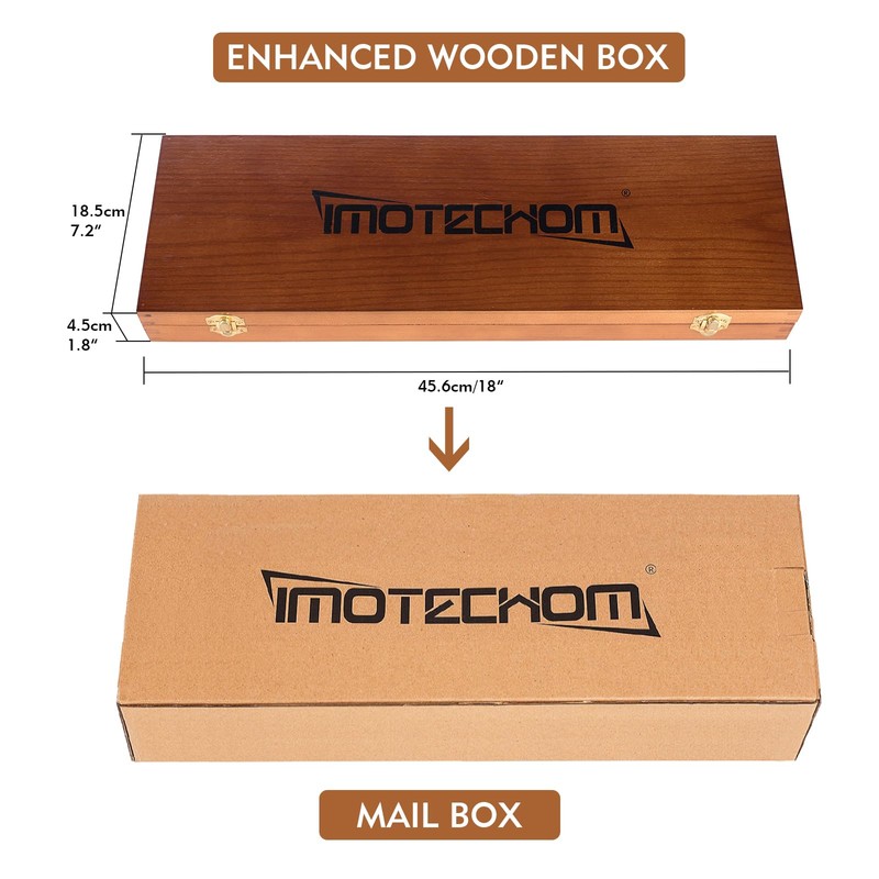 IMOTECHOM 5-Pieces Carbide Tipped Woodturning Tools Lathe Chisel Set with