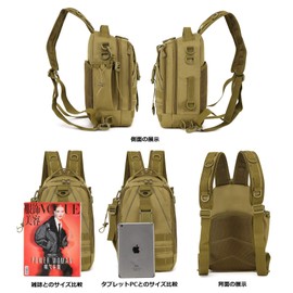 PHOENIX IKKI 3-WAY Multi-Pocket, Large Capacity, Camouflage Pattern, Fishing Tackle Bag, Fishing Bag, Fishing Bag, Fishing Rod Case, Shoulder Bag, Backpack, Backpack, green, Backpack