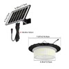 224 LEDs Solar Pendant Light with Moving Sensor, 5 Modes
