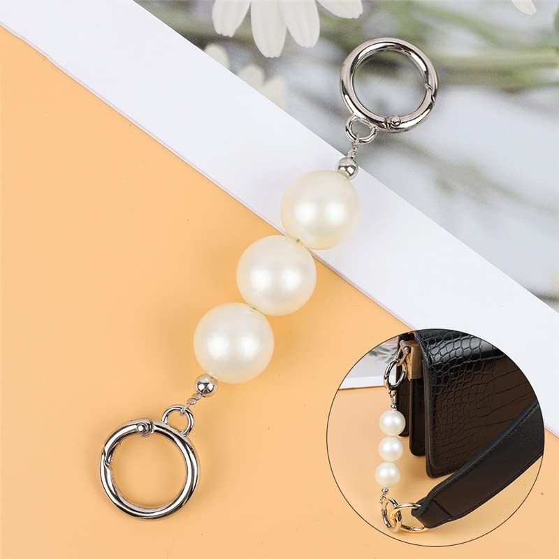 BetterJonny 3 Colors Pearl Bag Chain, 5.1 inches (13 cm),