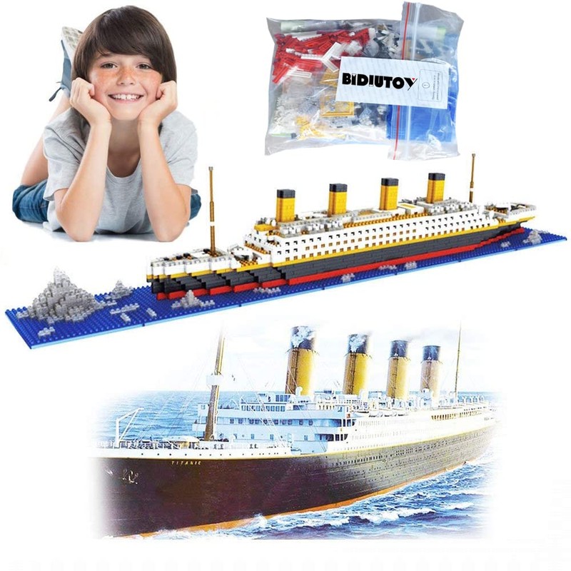 Titanic Model Building Blocks Micro Mini Bricks 3D Puzzle Set