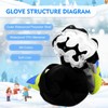 Leeboom Children's Ski Gloves Waterproof Winter Gloves for 3-13 Years