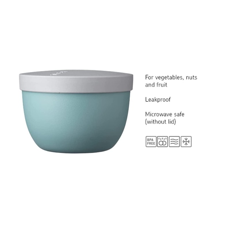 Mepal Snackpot Duo Pack Ellipse, Practical Container for Storing and