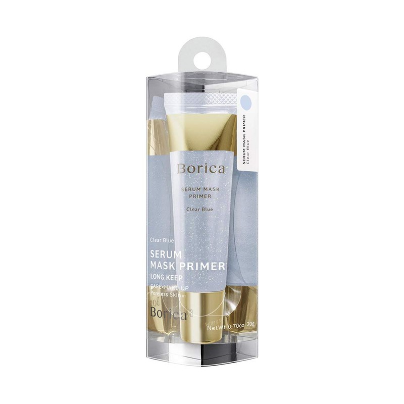 Borica Beauty Serum Mask Primer, Clear Blue, 0.7 oz (20