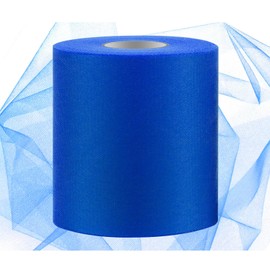 Swpeet 6 Inch by 200 Yards Light Yellow Tulle Fabric Roll, Fabric Spool Tulle Ribbon, Netting Polyester Spool for DIY Handmade Birthday Party Wedding Decorations Christmas Craft Supplies