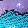 San Tungus Teal And Light Purple Mermaid Pillow Cushions,18"x18" Reversible