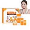 4pcs Skincare Set,Gesichtspflege Set Damen,Mit Cleanser Gesicht,Toner Gesicht,Vitamin C Serum,Gesichtscreme