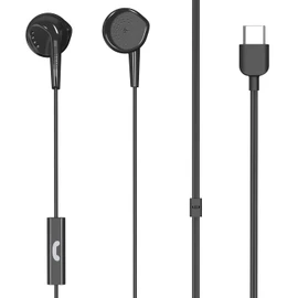 Maxell USB -C Wired Earbuds with Microphone, 197338, Compatible with All USB-C Devices